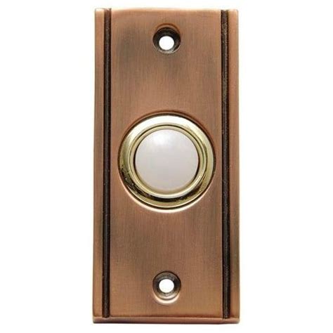Carlon Dh1635l Doorbell Wired Push Button 8 24 Volt Copper Bed Bath