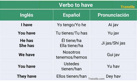 Verbo To Have Haber O Tener Usos Conjugación And Ejemplos