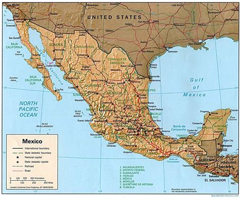 Mapa De México 1997 Tamaño Completo
