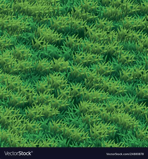 Seamless Grass Texture Green Grass Seamless Vector Image