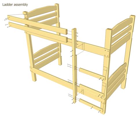 Simple Bunk Bed Plans Bed Plans Diy And Blueprints