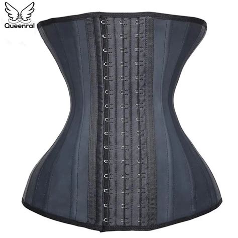 latex waist trainer 25 steel boned belly slim belt body shaper modeling strap waist cincher