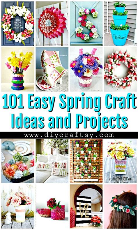101 Easy Diy Spring Craft Ideas And Projects Diy And Crafts
