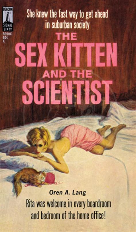 The Sex Kitten And The Scientist 10x17 Giclée Canvas Print Etsy