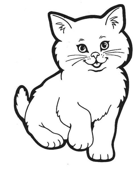 A cute cartoon cat mascot character. pictures of cats to colour | Duty Pictures Gallery ...