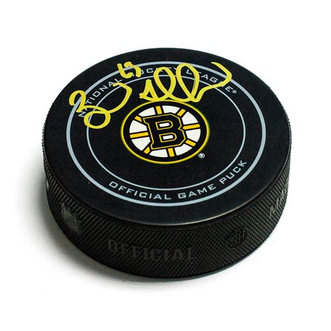 Brad Marchand Boston Bruins Autographed Game Model Hockey Puck Nhl