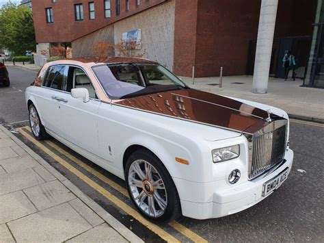 Wedding Car Hire Chauffeur Rolls Royce Gold Phantom Rolls Royce