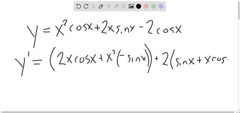 solved in exercises 1 12 find d y d x y x {2} cos x 2 x sin x 2 cos x