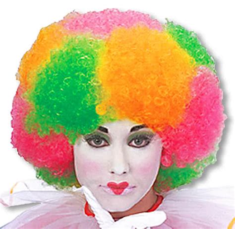 Colorful Neon Afro Wig Colorful Wigs Neon Wigs Clown Wig Afro Wigs