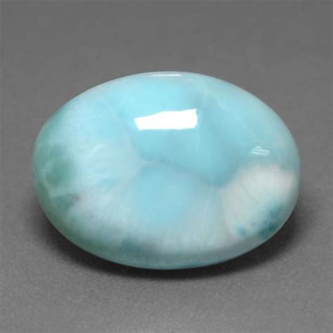 736ct Oval Cabochon Turquoise Larimar From Dominican Republic
