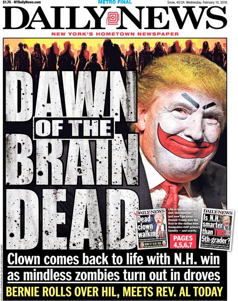 NY Daily News Front Page Is Brutal To Donald Trump | Crooks and Liars