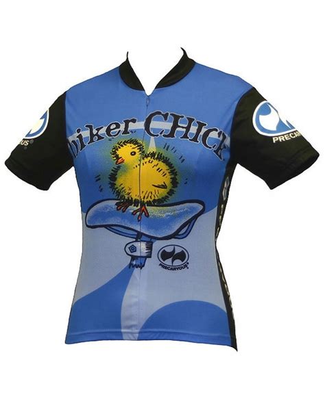 Biker Chick Womens Cycling Jersey Blue World Jerseys