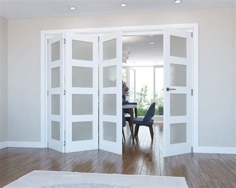 Interior Bifold Doors With Frosted Glass Glass Door Ideas