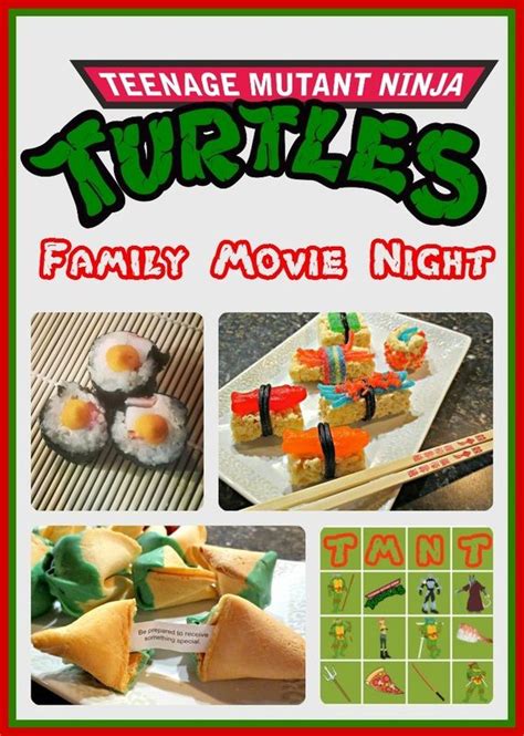 Add a s'mores station for late night snacking guests can diy. TMNT Family Movie Night with FREE #Printable BINGO Game ...