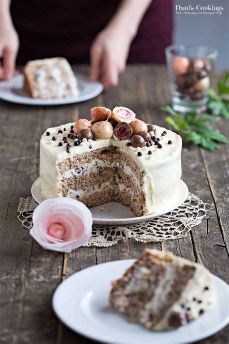 9 soft and sweet sponge cake recipes. Walnut Sponge cake with Chocolate Chips Frosting | Dani's ...