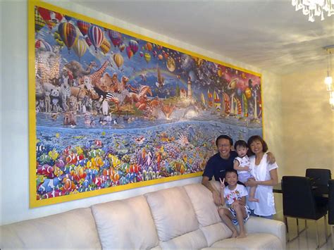 Puzzle pieces not in the classic orientation and shape. THE WORLD'S LARGEST JIGSAW PUZZLE