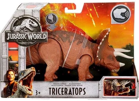 Triceratops Jurassic World Fallen Kingdom Roarivores Mattel Envío Gratis