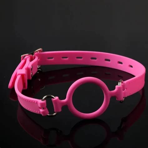 SILICONE O RING OPEN Mouth Gag Bondage Constraints Deep Throat Fixation BDSM PicClick