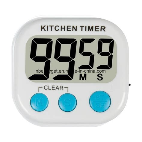 Digital Kitchen Timer With Premium Magnetic Backing For Cooking Baking