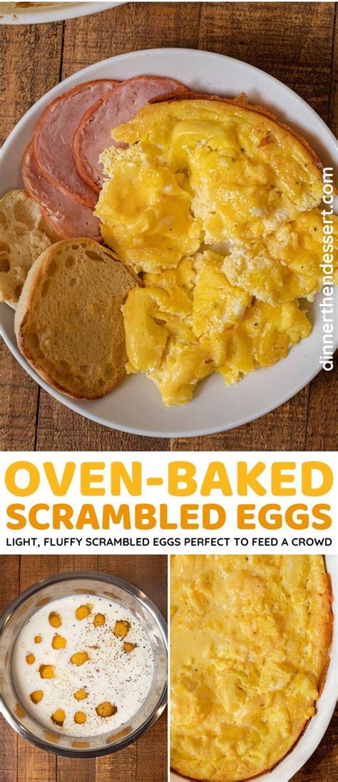 Oven Scrambled Eggs Recipe Dinner Then Dessert