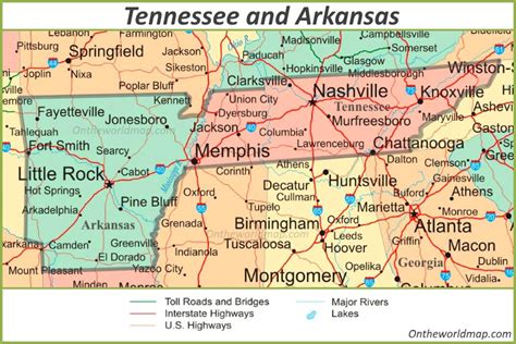 Map Of Tennessee And Border States Get Latest Map Update