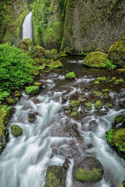 Wahclella Falls Along Tanner Creek Columbia River Gorge Oregon