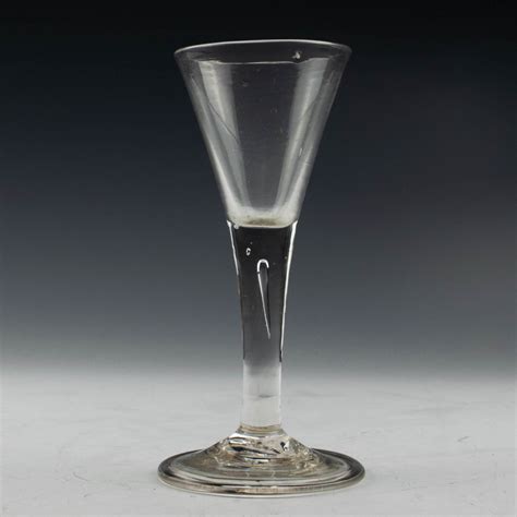 Georgian Plain Stem Wine Glass C1745