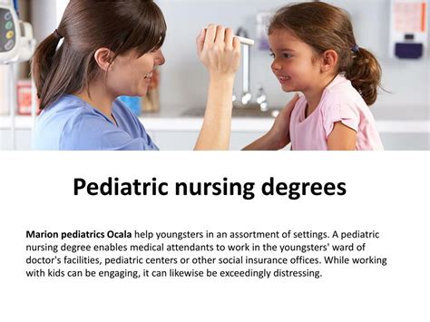 Ppt Pediatric Nursing Degrees Powerpoint Presentation Free Download