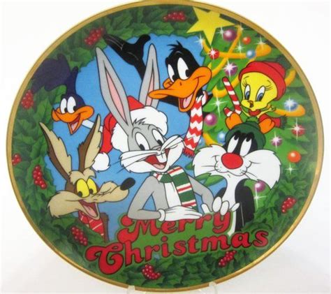 Looney Tunes Christmas Collector Plate 1991 Limited Edition Santa Plate