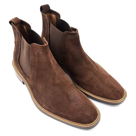 Men's handmade beige suede chelsea boots, men ankle high fashion boots by the leather souq $ 139.99 usd. Buy Brown Suede Chelsea Boots Mens | Gucinari Style