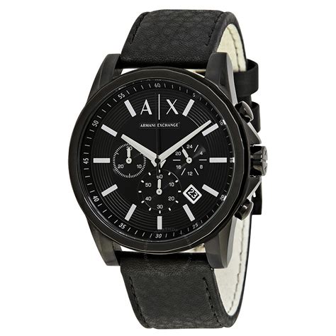 Armani exchange mens giacomo bracelet watch in black ax2852. Armani Exchange Banks Black Dial Black Ion-plated Men's ...