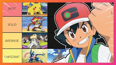 The Ultimate Ash Ketchum Pokemon Tier List Youtube