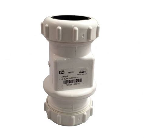 1 14 X 1 12 Pvc Sump Pump Swing Check Valve The Drainage Products