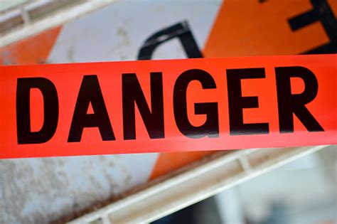 Red Danger Sign Tape Stock Photo Download Image Now Istock