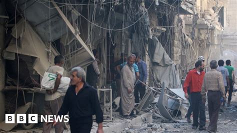 Syria Conflict Heavy Air Strikes Resume On Aleppo Bbc News