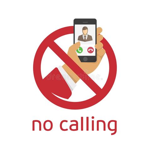 No Calling Stock Vector Illustration Of Cell Mobile 74217305
