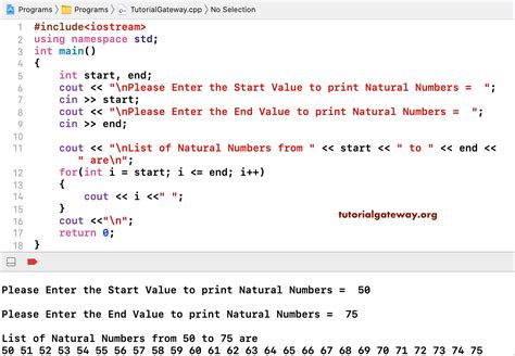 C Program To Print N Natural Numbers
