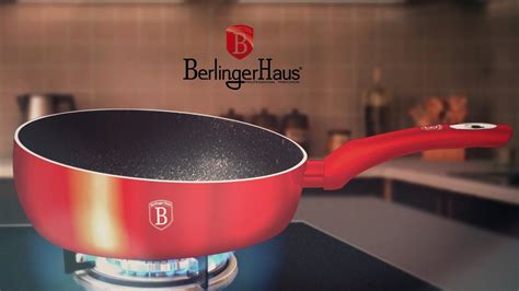 Berlinger Haus Metallic Line Burgundy Edition Flip Frypan Presentation