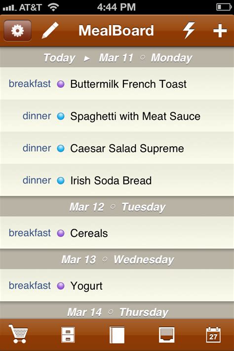 Food App Review Of The Week Mealboard Meal And Grocery Planner Toque