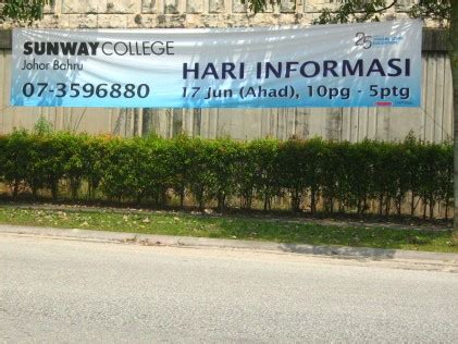 Accountancy, business administration, computer science, economics, education, information technology, management, mathematics. Open day: Sunway College Johor Bahru - Citizen Journalists ...