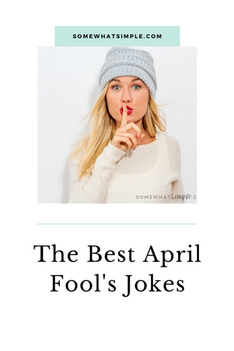 Most people aim to complete their practical jokes before noon, but some people. BEST April Fools Jokes For Your Spouse {Video} | Somewhat ...