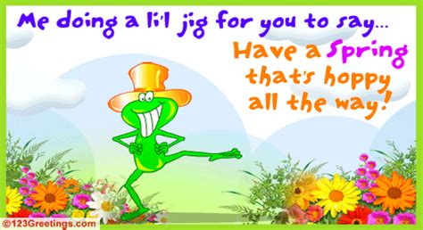 A Spring Jig Free Fun Ecards Greeting Cards 123 Greetings