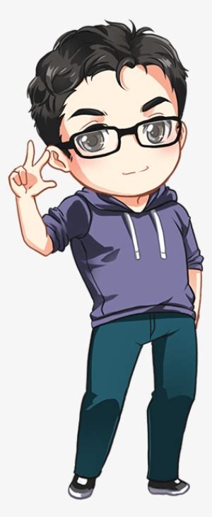 Download Jord Chibi Anime Boy Glasses Hd Transparent Png