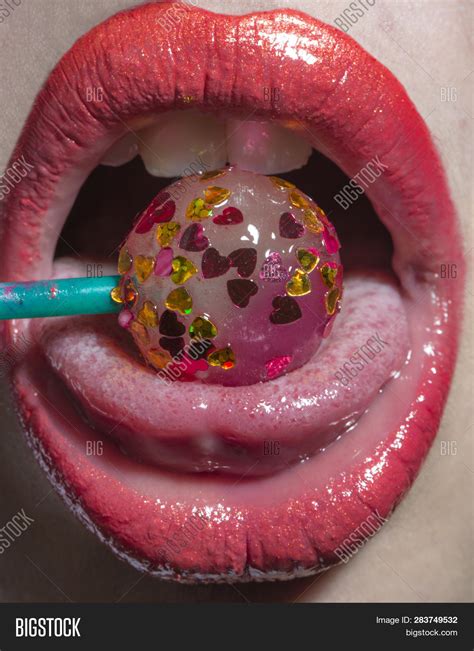 Woman Licking Lollipop Image And Photo Free Trial Bigstock