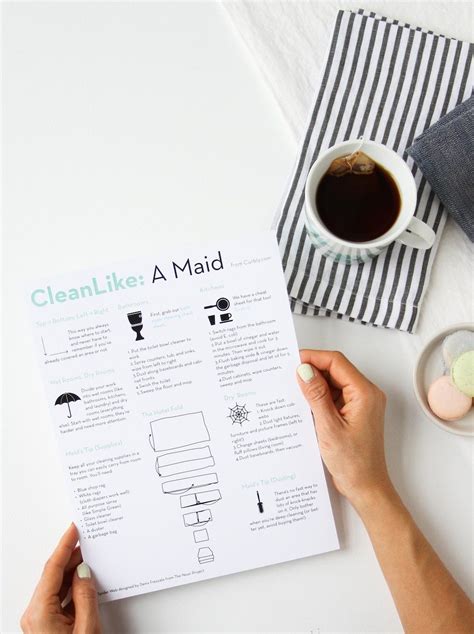 Clean Like A Maid With This FREE Downloadable Cheat Sheet Deep Cleaning Tips Household Cleaning