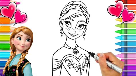 Disney Frozen 2 Anna Coloring Page Frozen Coloring Book Anna And Elsa