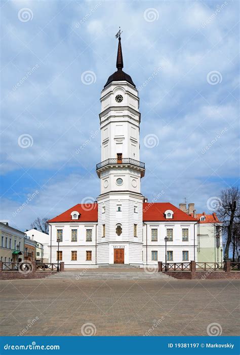 Town Hall Of Mogilev Belarus Stock Image Image Of Spire Pavement
