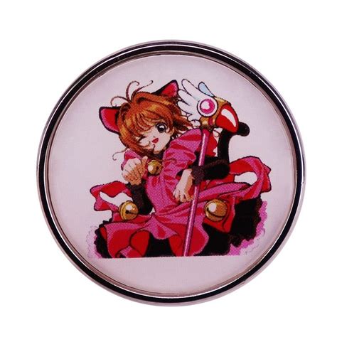 Cardcaptor Sakura ‘sakura Kinomoto Round Enamel Pin Distinct Pins