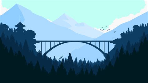 Bridge In Forest Minimalist 4k Hd Artist 4k Wallpapers Images Backgrounds Photos And Pictures