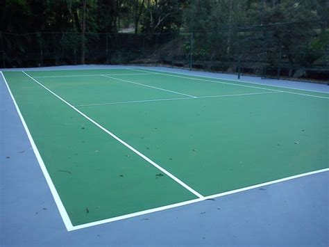 Overlay with tile or turf. Tennis Court Resurfacing Brisbane